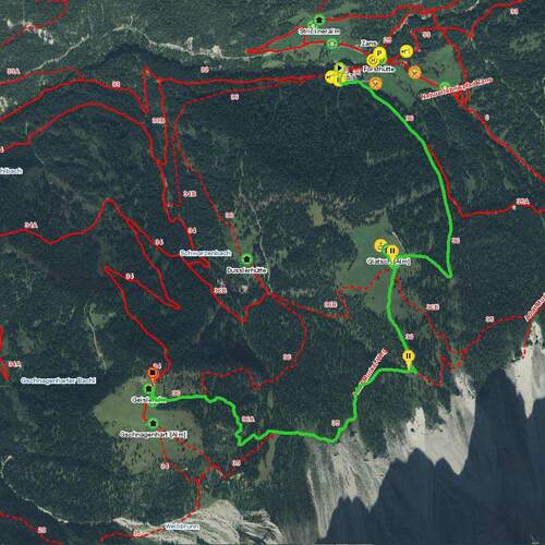 Winterwanderung 1 - unser Klassiker - vom Parkplatz Zans über Glatsch zur Geisleralm